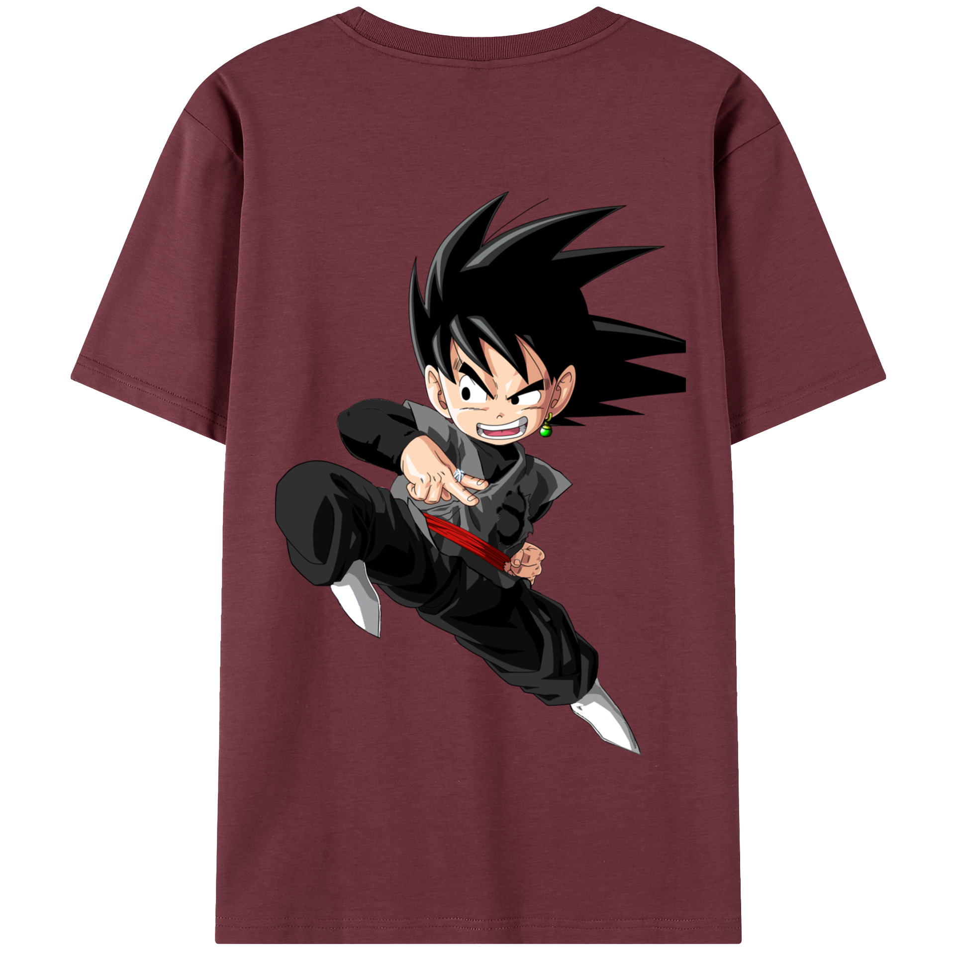 （画像用） ドラゴンボール 孫悟空（そん ごくう）Son Goku カカロット DRAGON BALL Kakarotto 綿100％半袖Tシャツ（背面プリント）